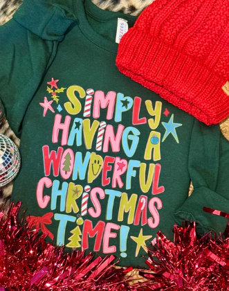 Simply Having A Wonderful Christmas Time Crewneck