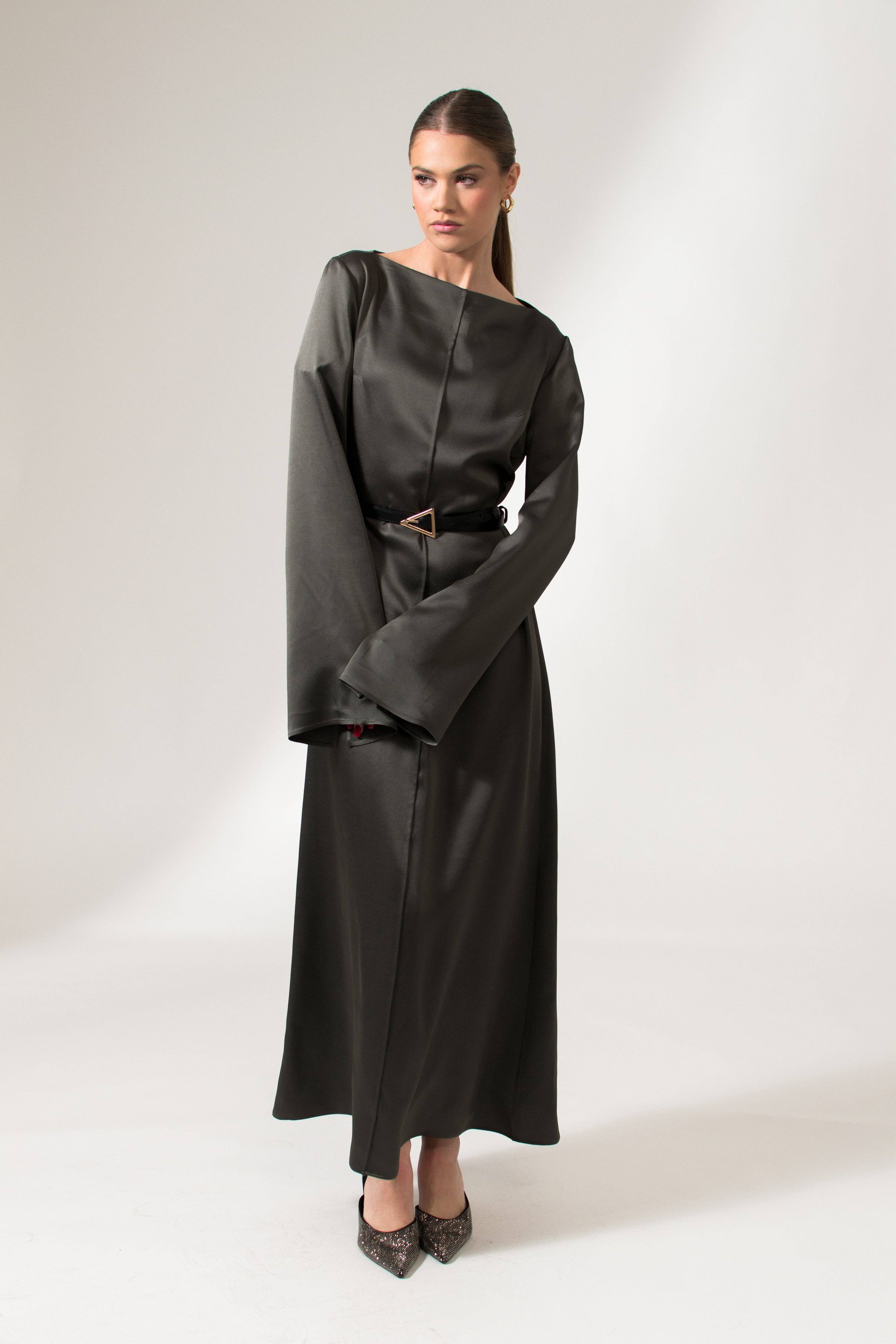 The Alicia Dress - Dark Gray