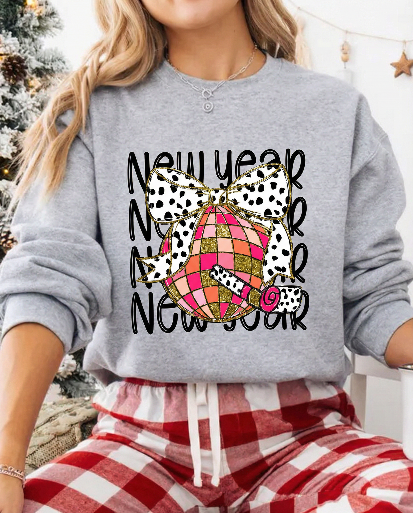 Retro New Year Celebration Crewneck