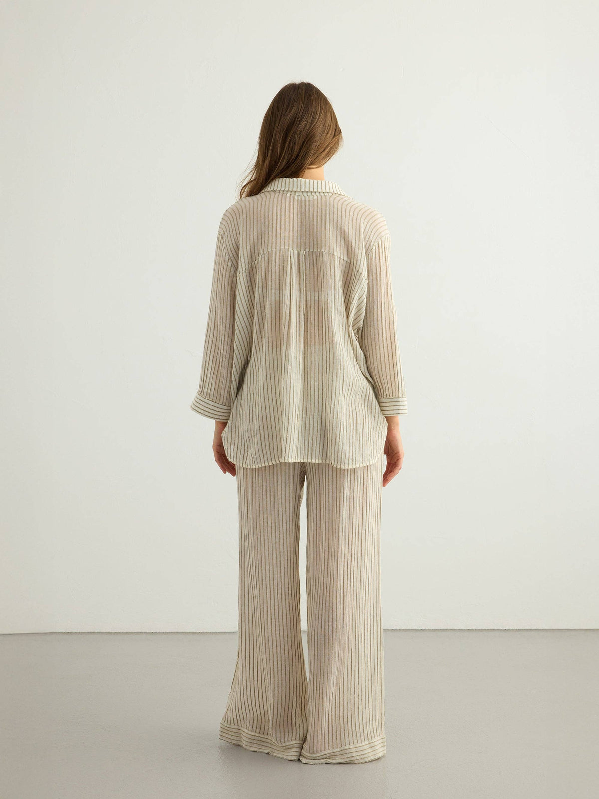Voyage Set - Khaki Green Stripes: Khaki Green Stripes / One Size