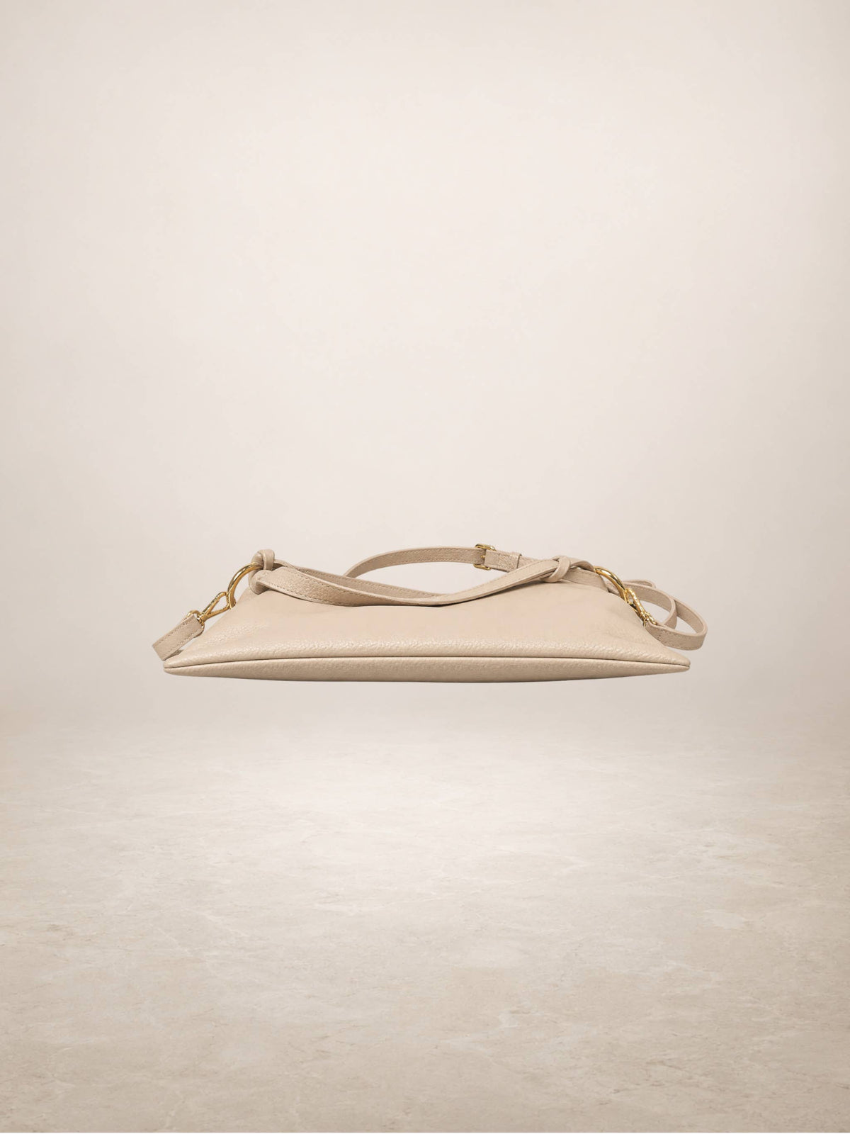 LINDA - Leather bag: Taupe