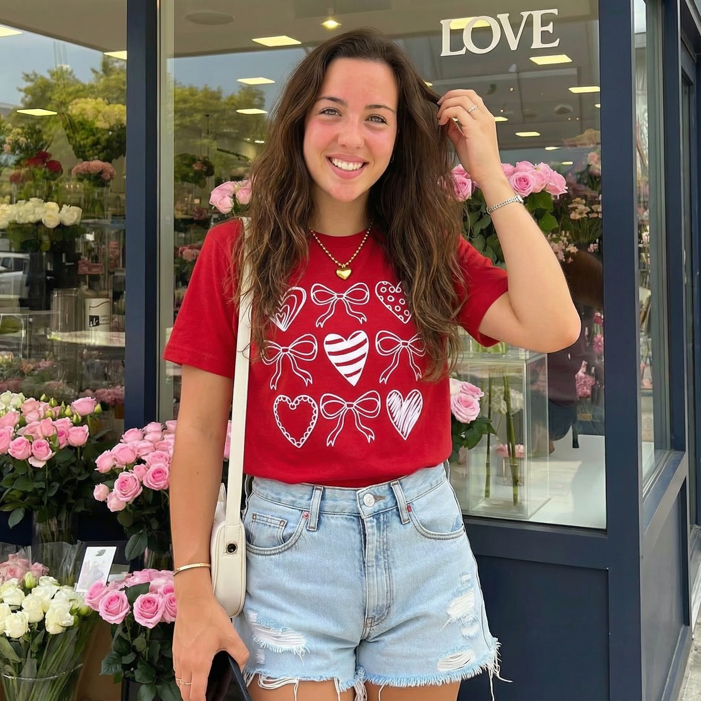 Hearts & Bows Valentine’s Day Graphic Tee