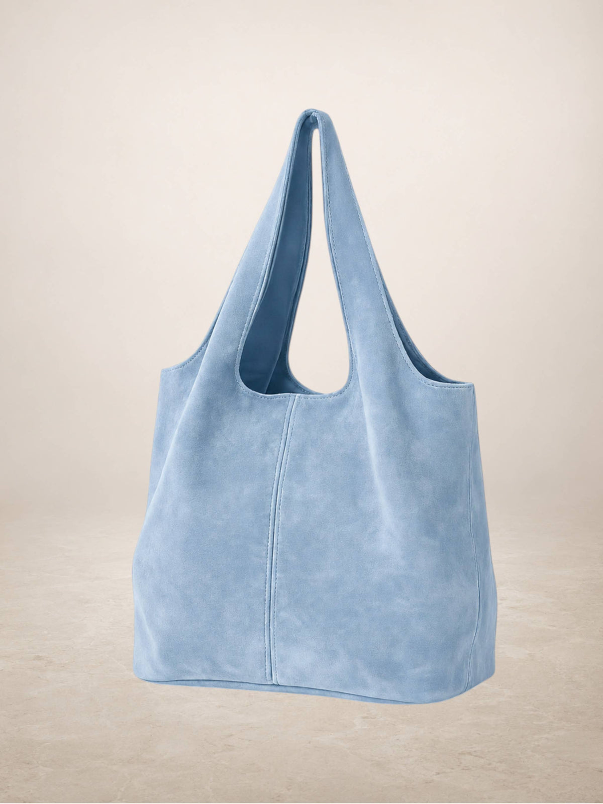GIANNINA - Suede leather bag: Marron cafe