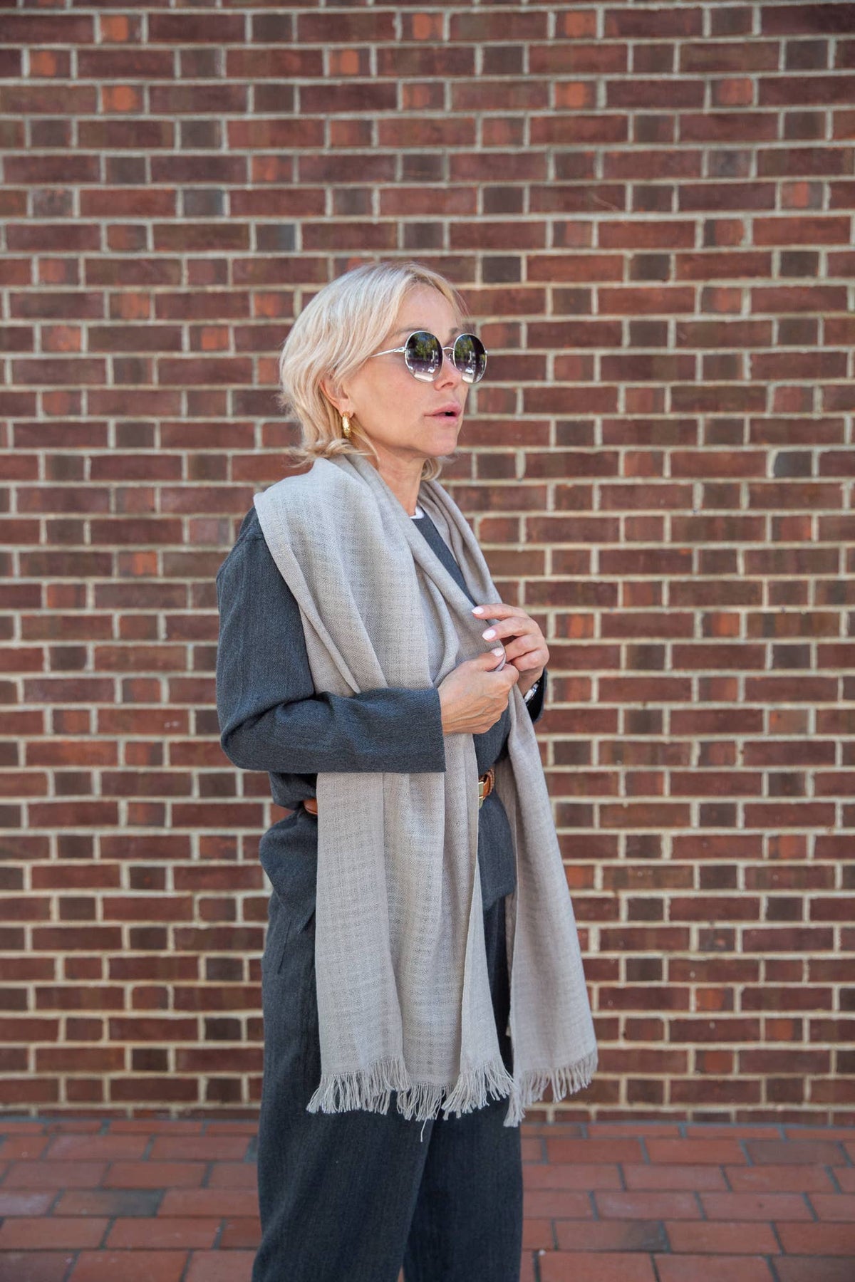 Merino Wool Scarf: Amber