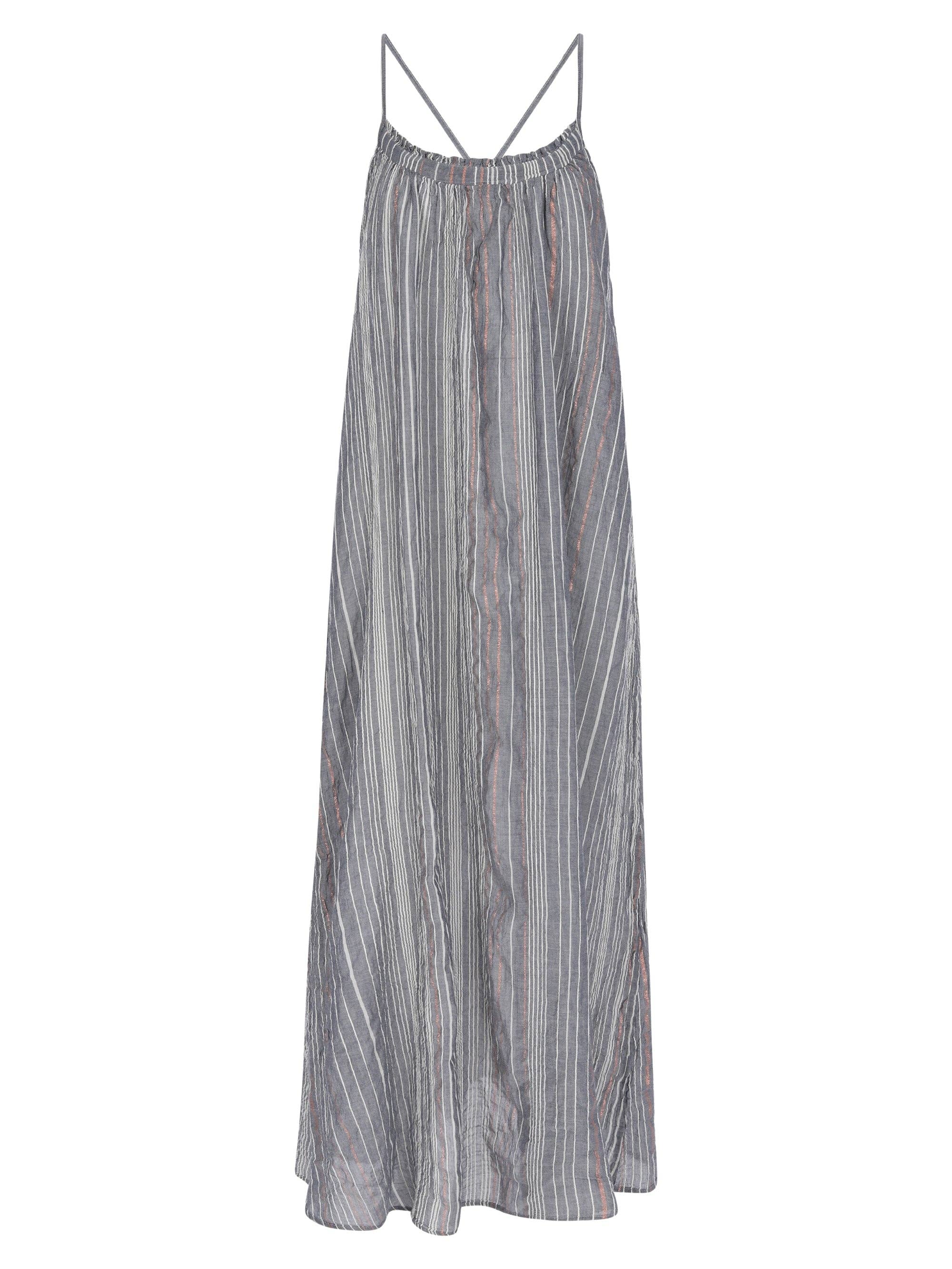 Canggu Maxi Dress - Navy With Stripes: Navy with Stripes / One Size