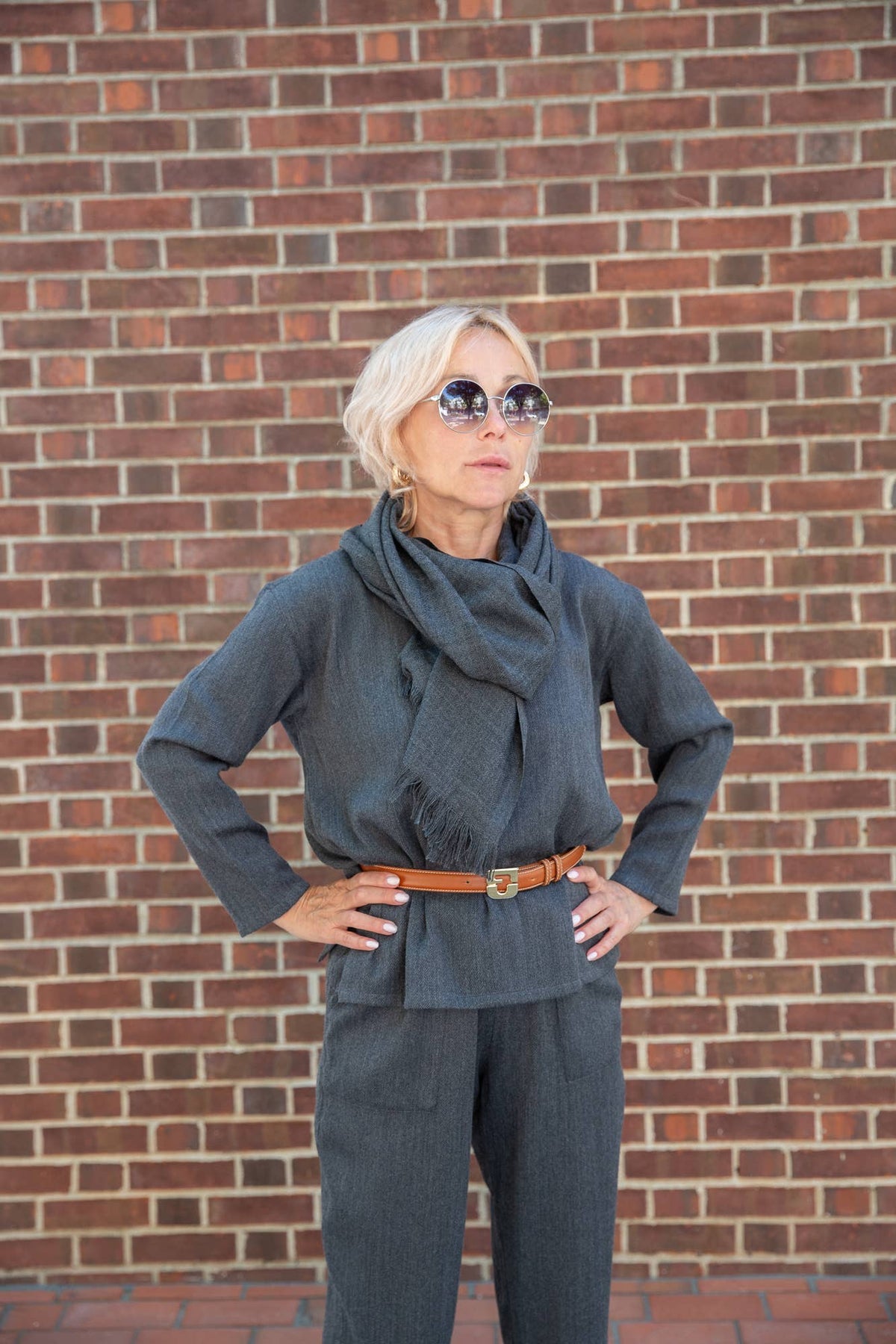 Merino Wool Scarf: Amber