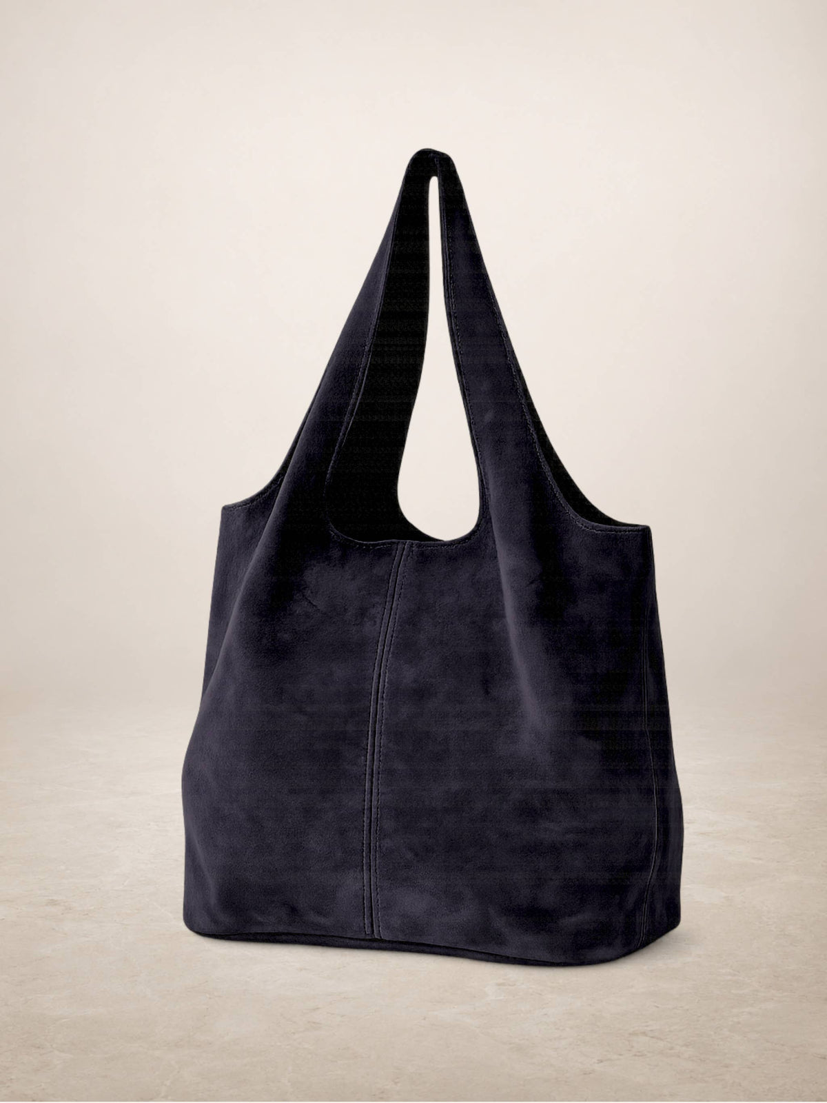 GIANNINA - Suede leather bag: Marron cafe