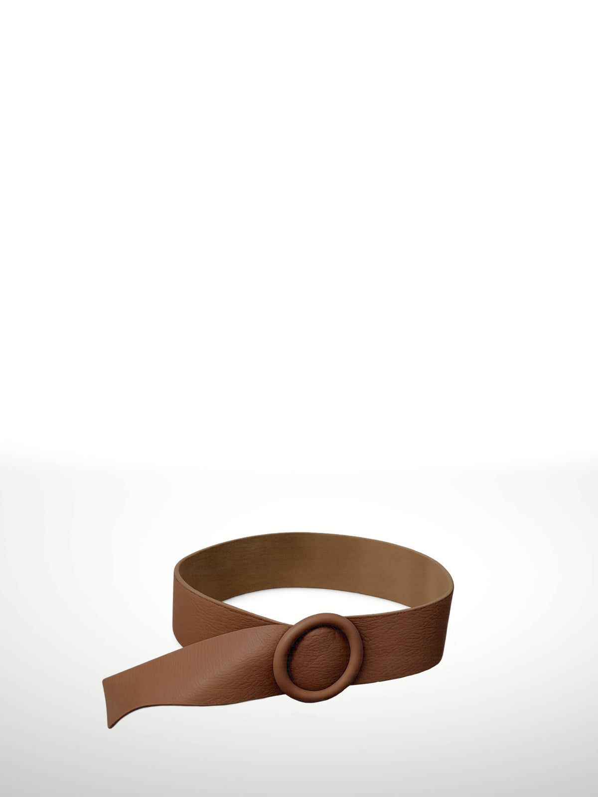 CLAUDIA - Leather belt 220218: Taupe