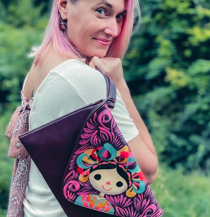 Hand Painted Clutch by Rosa Mexicano image 1