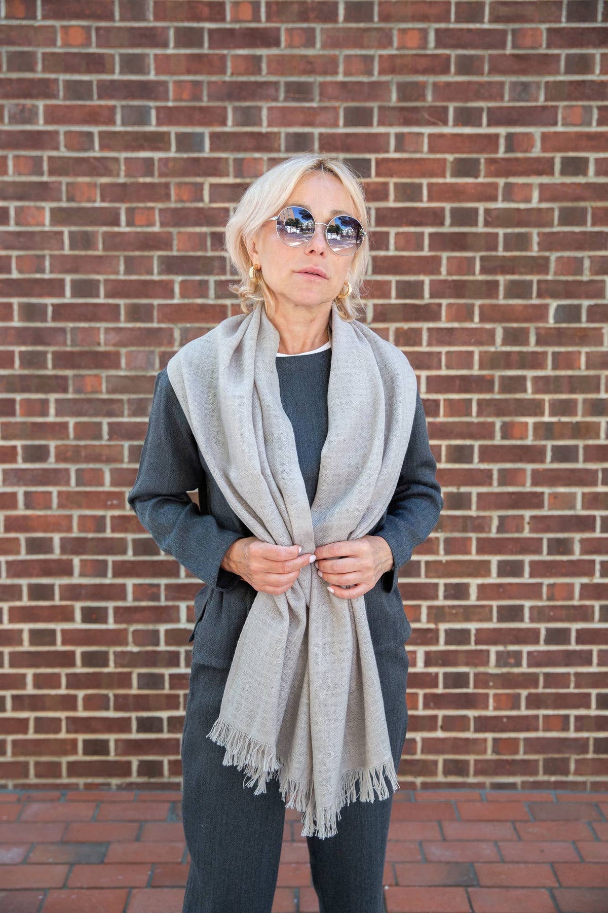 Merino Wool Scarf: Amber