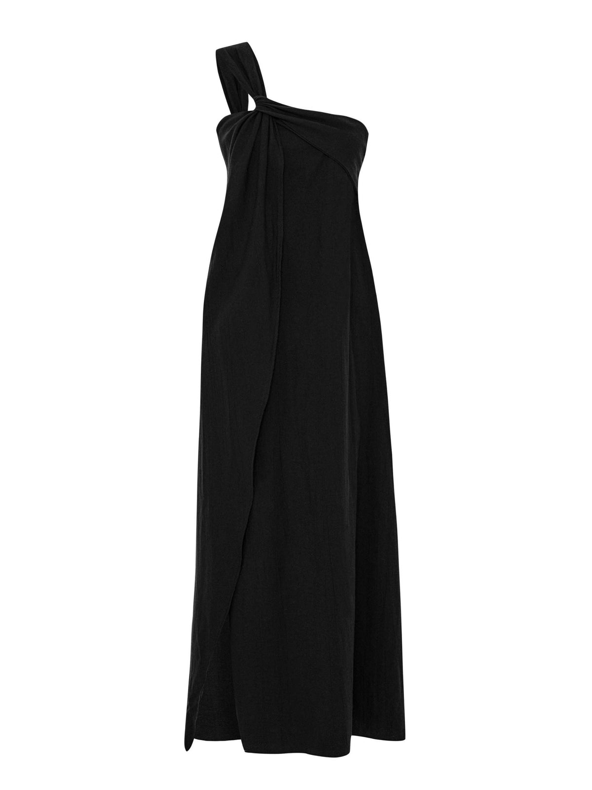 Pia Maxi Dress - Black: Black / S-M