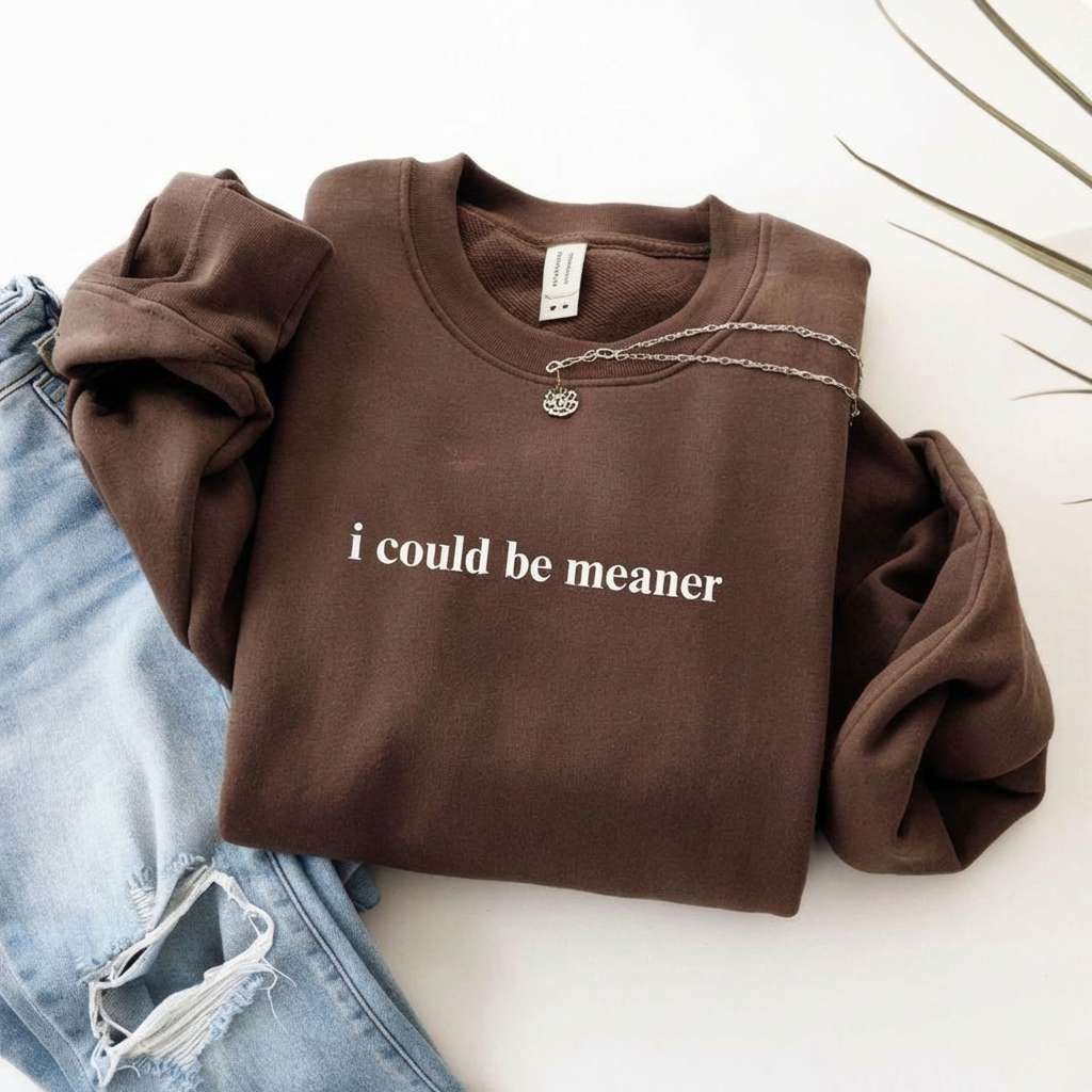 I Could Be Meaner Crewneck Sweatshirt
