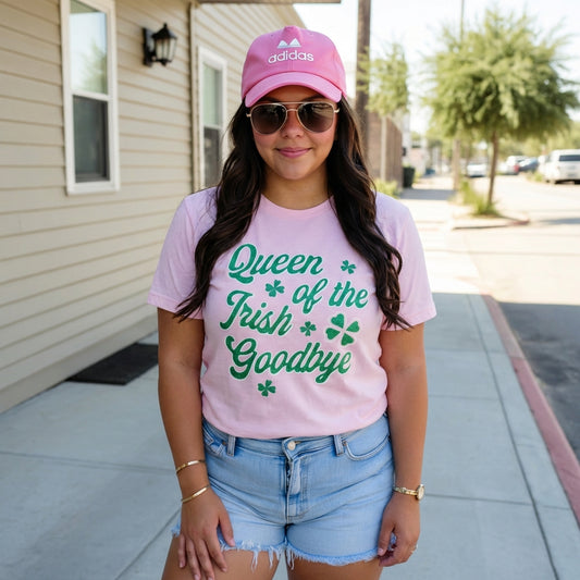 Irish Goodbye Light Pink Graphic Tee