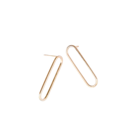 Paperclip Post Earrings